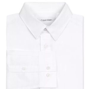 CALVIN KLEIN boys button down dress shirt - White - Size 14